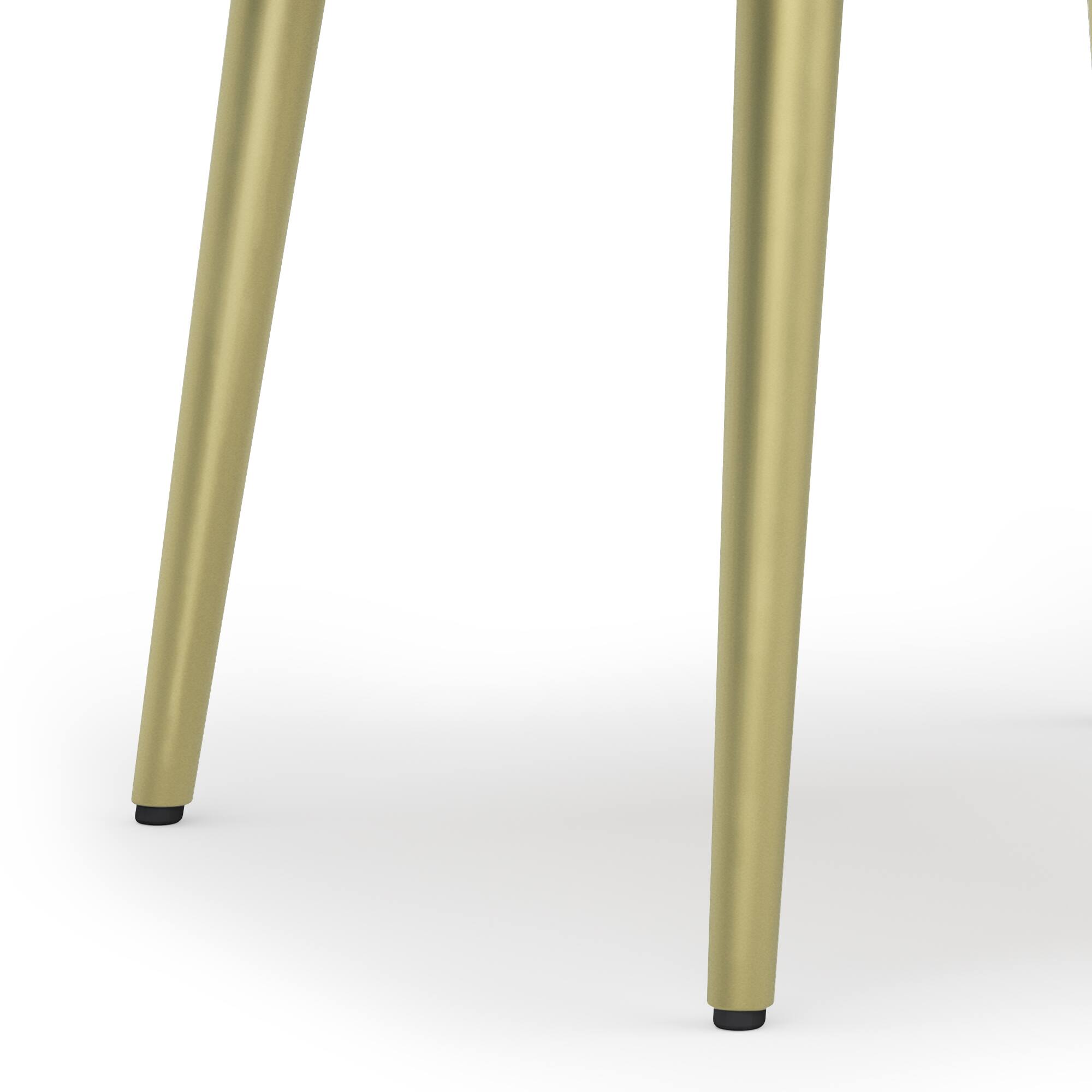 Alt View 5. Simpli Home - Jager Mid Century - Contemporary 22 inch Wide Metal Side Table in Natural - Natural.