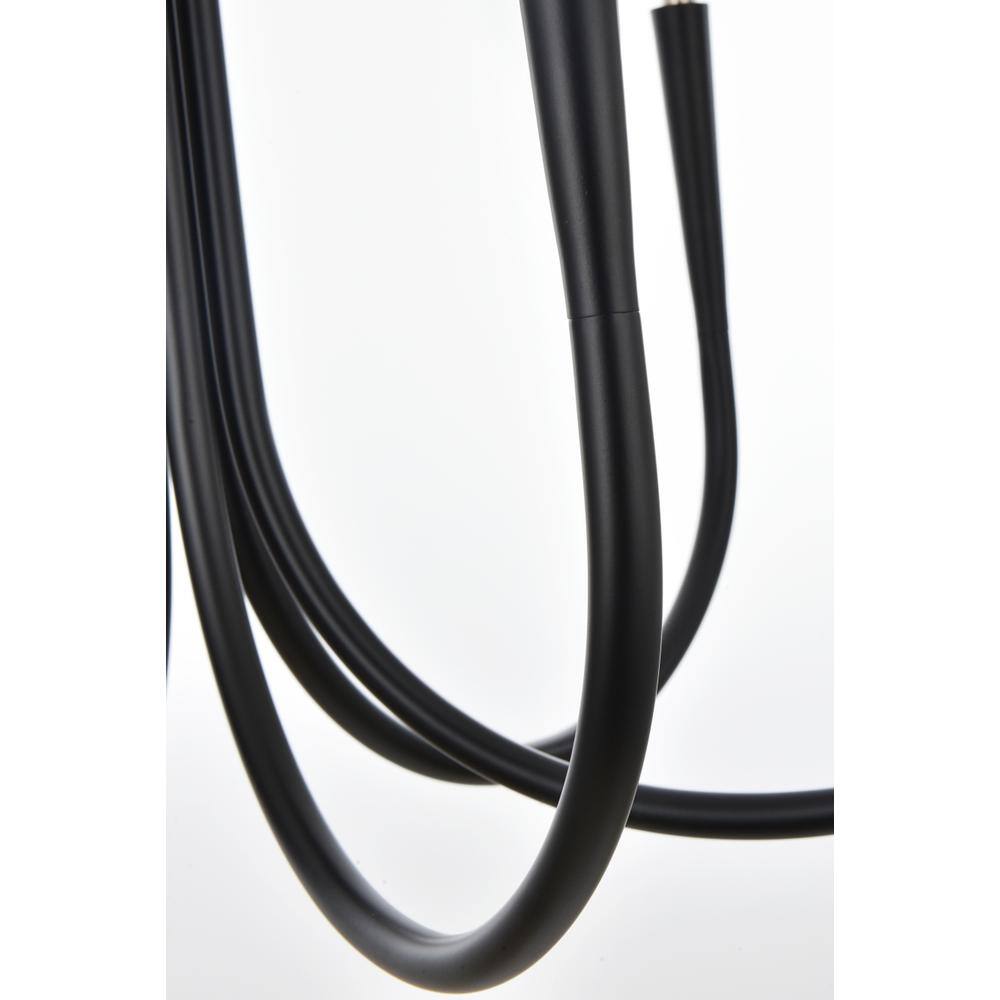 Back. Living District - Layne 30 inch chandelier in Black - Black.