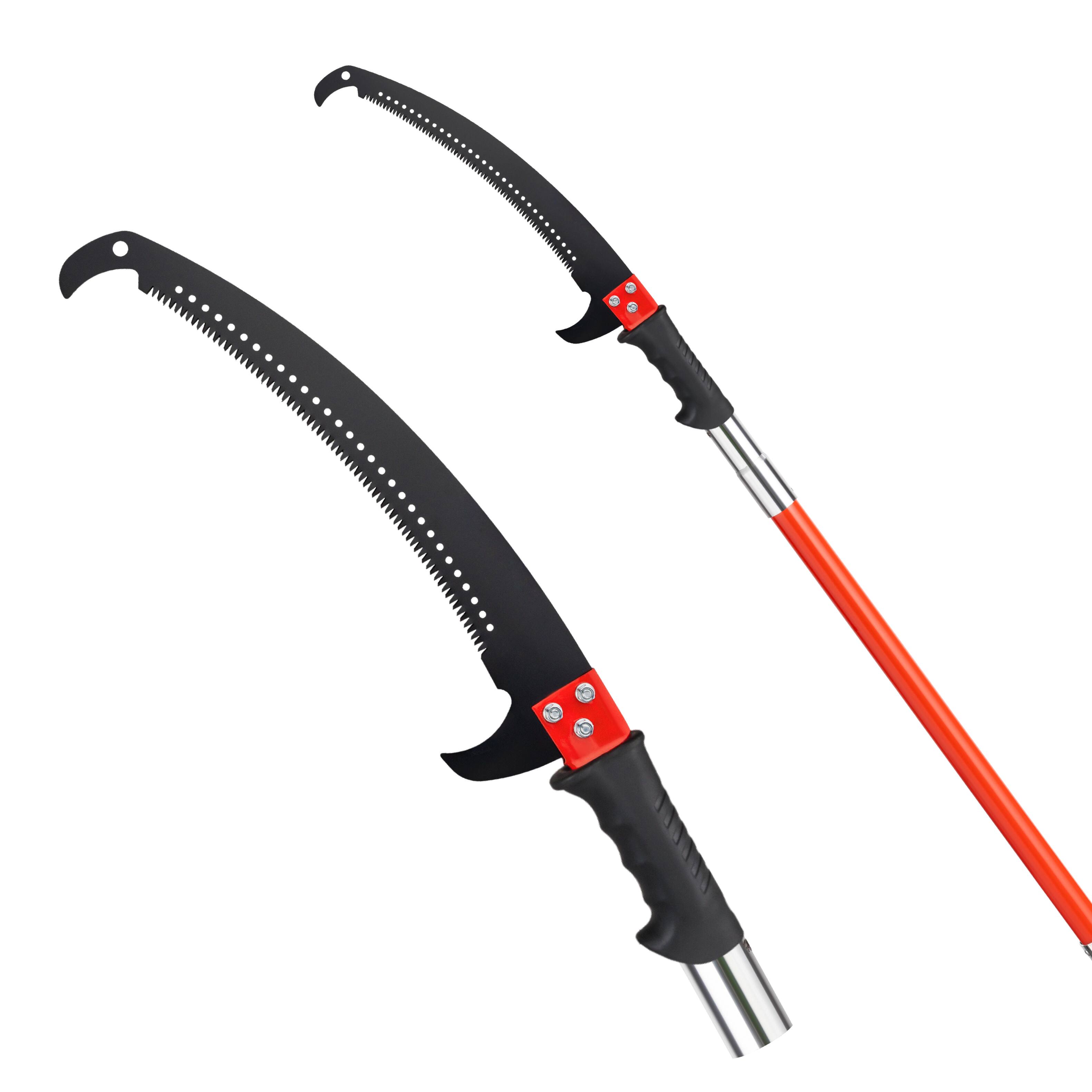 Angle. Winado - 24ft Manual Pole Saw, Lightweight Tree Trimmers Long Handle Pruner Set.
