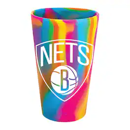 WinCraft - Brooklyn Nets 16oz. Fashion Silicone Pint Glass - Multicolor