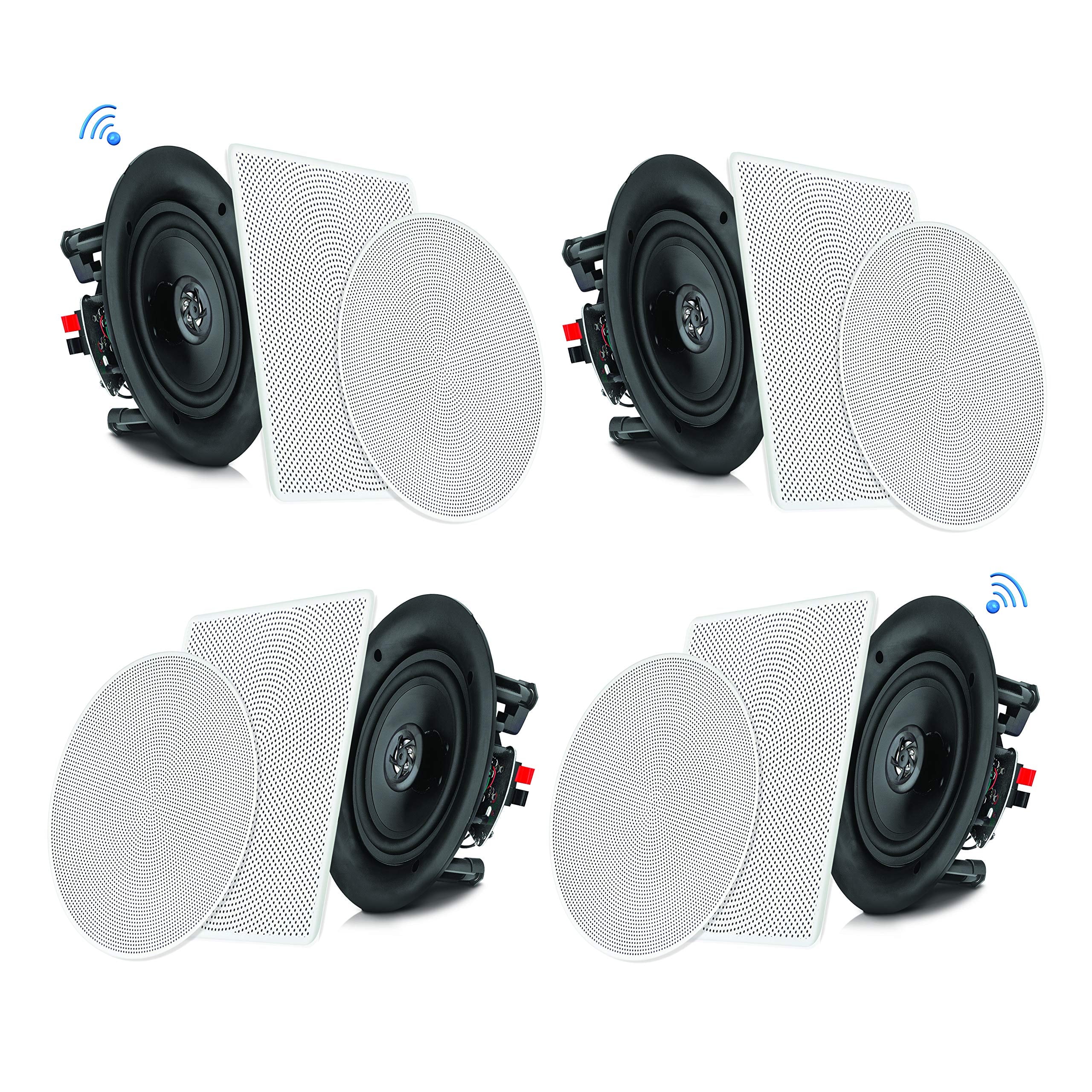 Photos - Speakers Pyle  5.25” 4 Bluetooth Flush Mount In-wall - Black PDICBT256 