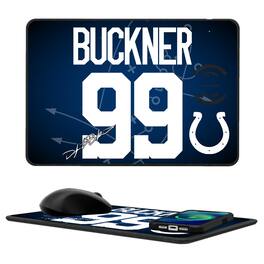 Keyscaper - DeForest Buckner Indianapolis Colts Wireless Charger and Mouse Pad - Black