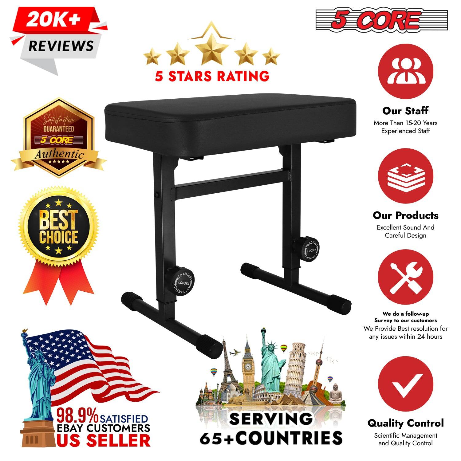 20K+ REVIEWS, 5 CORE, 5 STARS RATING, Satisfaction GUARANTEED, 5 CORE, Authentic, Our Staff, More Than 15-20 Years Experienced Staff, BEST CHOICE, Our Products, Excellent Sound And Careful Design, We do a follow-up Survey to our customers, We Provide Best resolution for any issues within 24 hours, 98.9% SATISFIED EBAY CUSTOMERS, US SELLER, SERVING 65+ COUNTRIES, Quality Control, Scientific Management and Quality Control