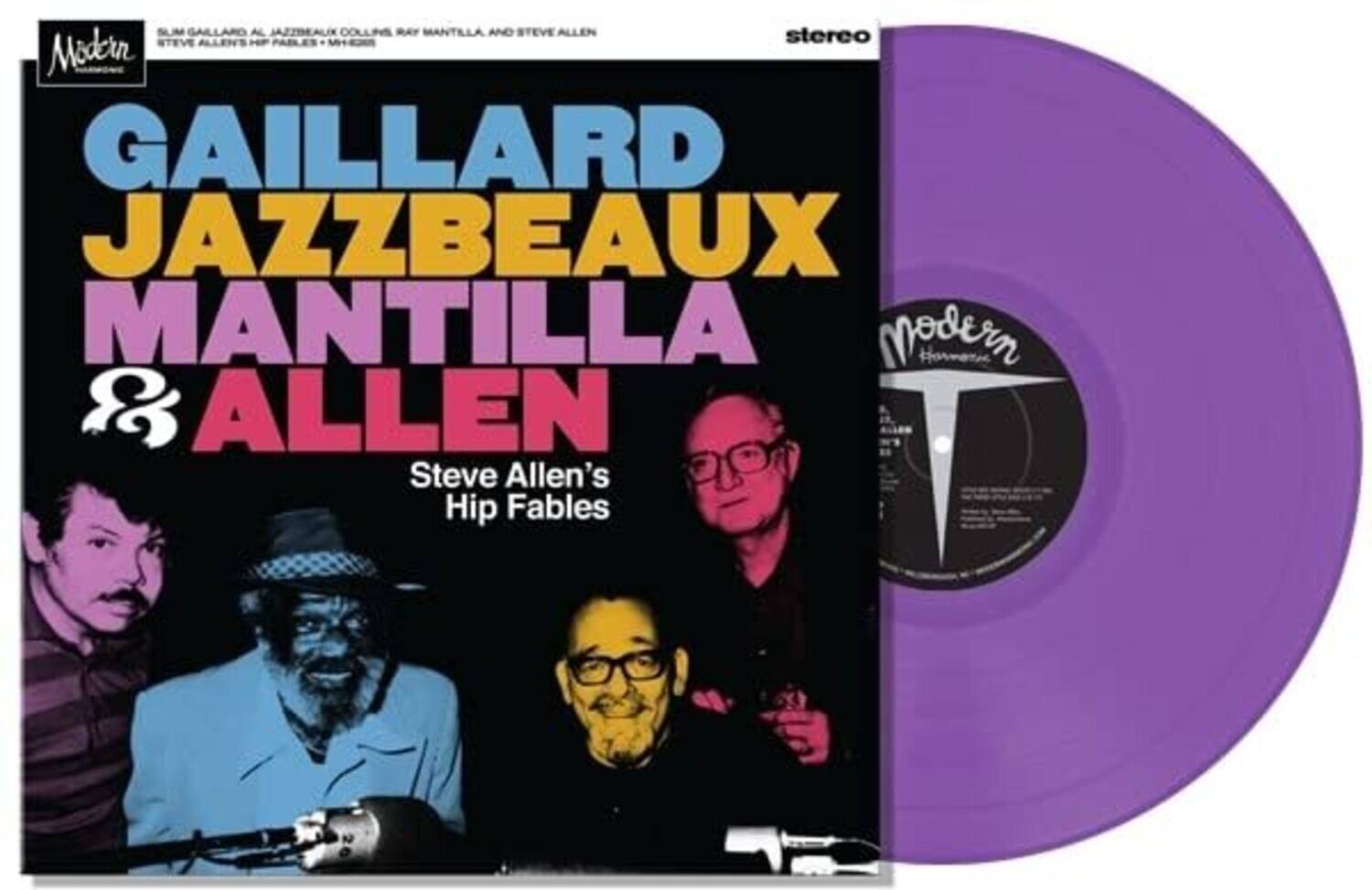 SUM GAILLARD AL JAZZBEAUX COLLINS RAY MANTILLA AND STEVE ALLEN  
stereo  
STEVE ALLEN'S HIP FABLES  
Modern  
GAILLARD JAZZBEAUX MANTILLA & ALLEN  
Steve Allen's Hip Fables  
Modern  
stereo