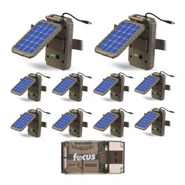 Stealth Cam - Lithium Solar Power Panel (10-Pack) with Card Reader