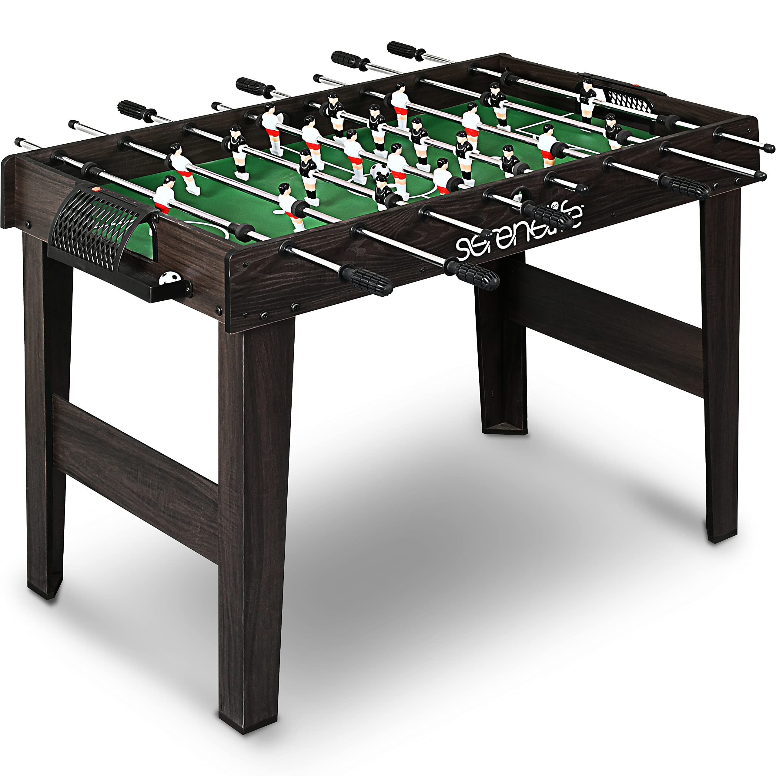SereneLife - SLFSBLT47 Competition Foosball Table, 48in Portable Soccer, Indoor/Outdoor Game for Family Fun - Standard