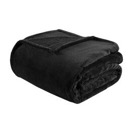 Gracie Mills - Wilmer Ultra Soft Oversized Microlight Plush Blanket - Black