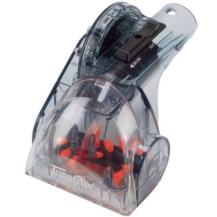 The corrected text from the image is:
"BRUSH SUCTION TURBO BRUSH"