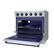 Alt View 2. Thor Kitchen - Gordon Ramsay Series by Thor Kitchen 6.0 Cu. Ft Freestanding Electric Range with Navy Blue Hardware - Stainless Steel.