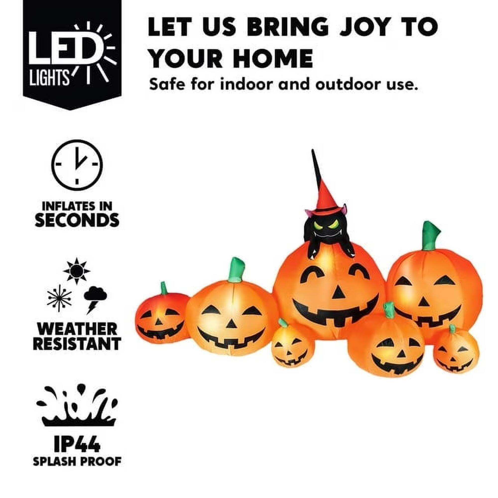 LET US BRING JOY TO YOUR HOME  
Safe for indoor and outdoor use.  
INFLATES IN SECONDS  
WEATHER RESISTANT  
IP44 SPLASH PROOF