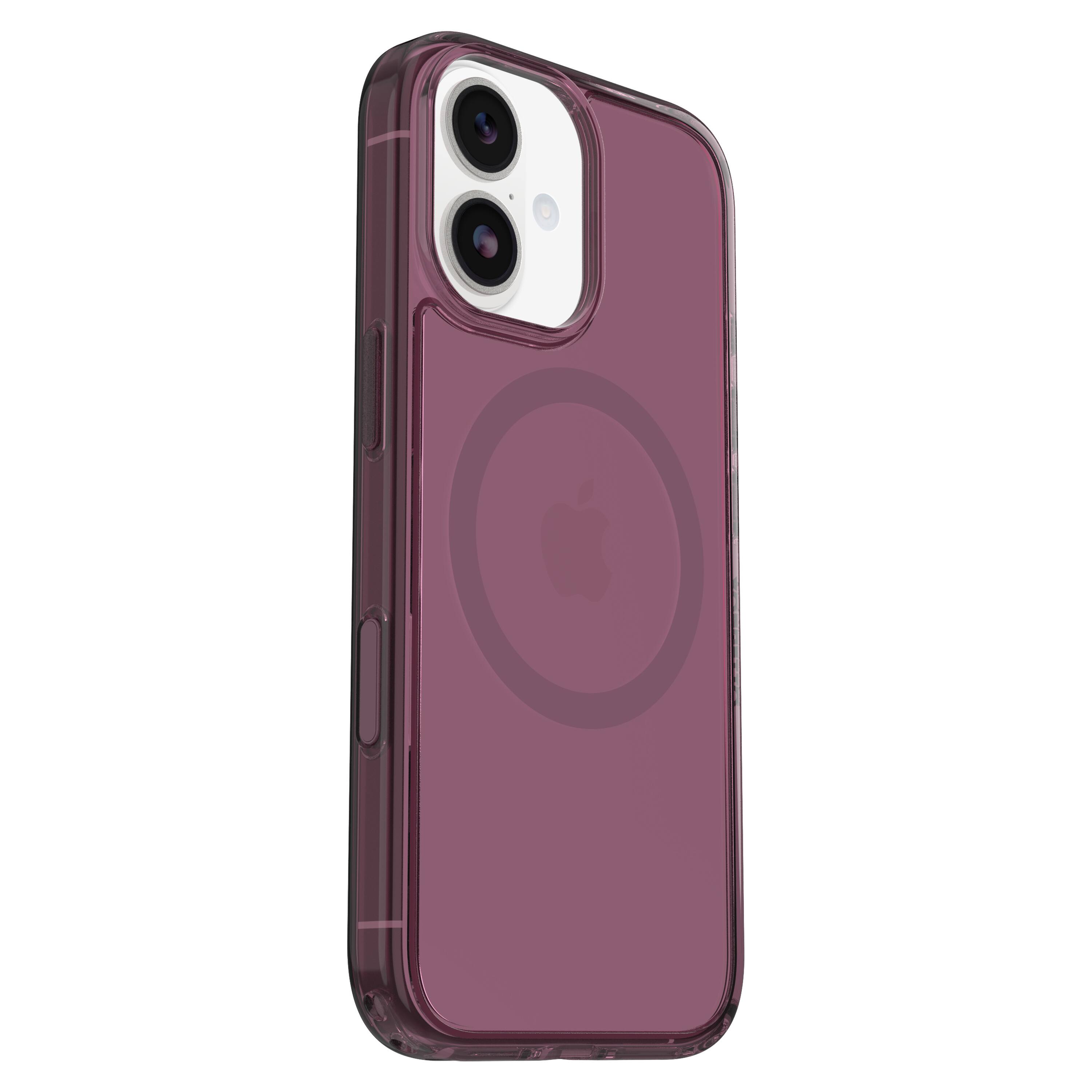 Left. OtterBox - Symmetry Series Hard Shell for Apple iPhone 17 - Purple.