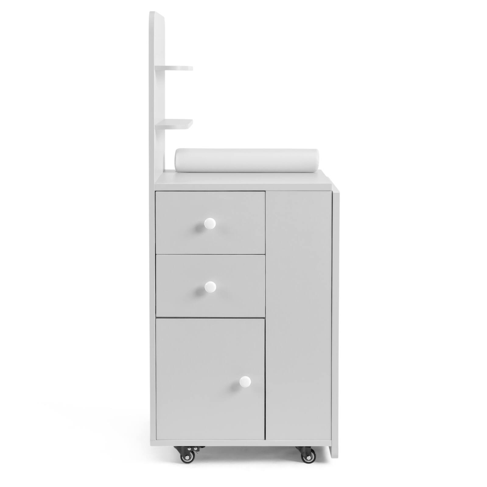 Alt View 9. Winado - Foldable Manicure Table for Nail Tech, Nail Desk Station Makeup Storage Table - White.