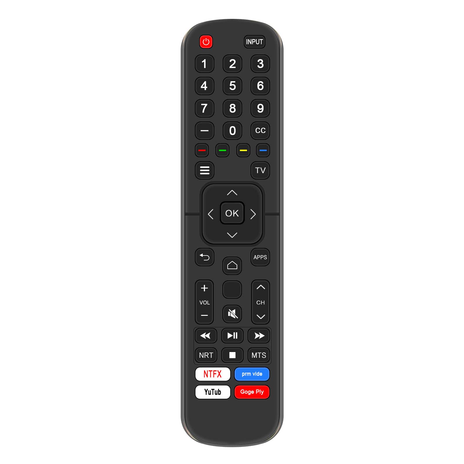 VINABTY - New ERF2K60H ERF2G60H  IR Replaced Remote Fits for Hisense H6570G/H8G/H9G series TV 50H8G 55H8G 65H8G 75H8G 43H6570G - Black