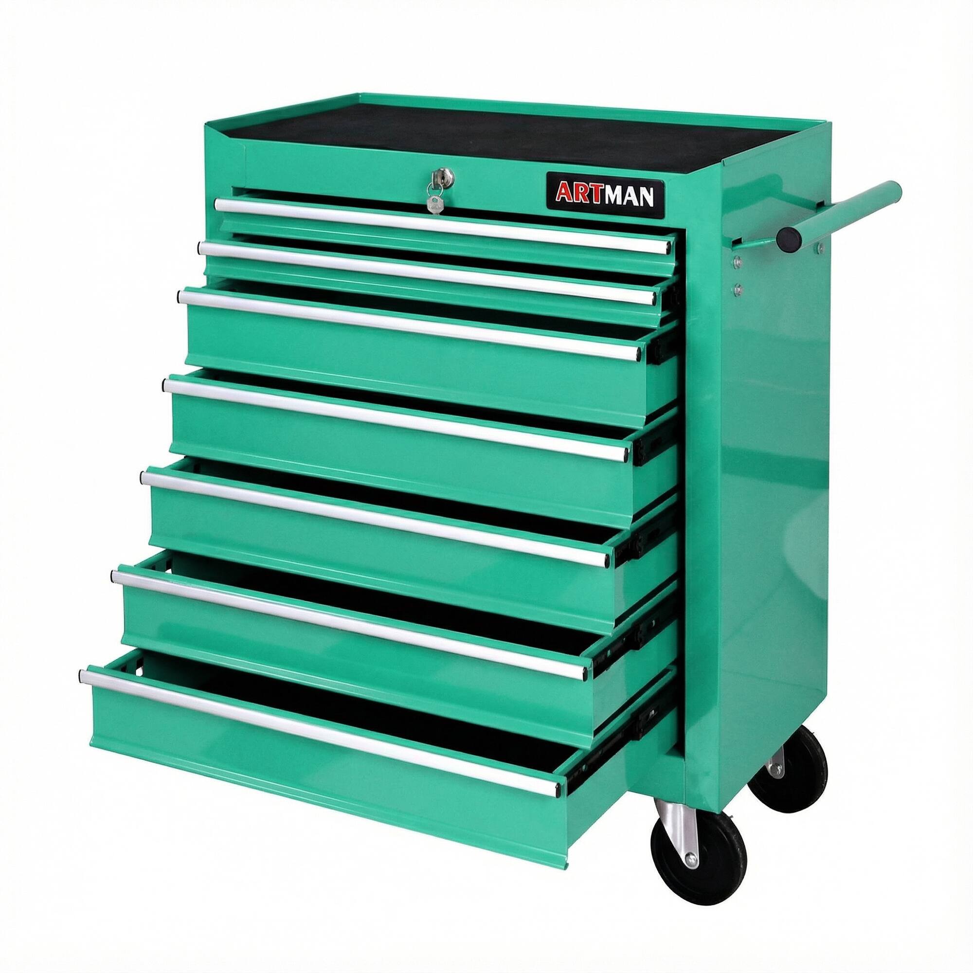 Alt View 1. LOVMOR - 7 DRAWERS MULTIFUNCTIONAL TOOL CART WITH WHEELS.
