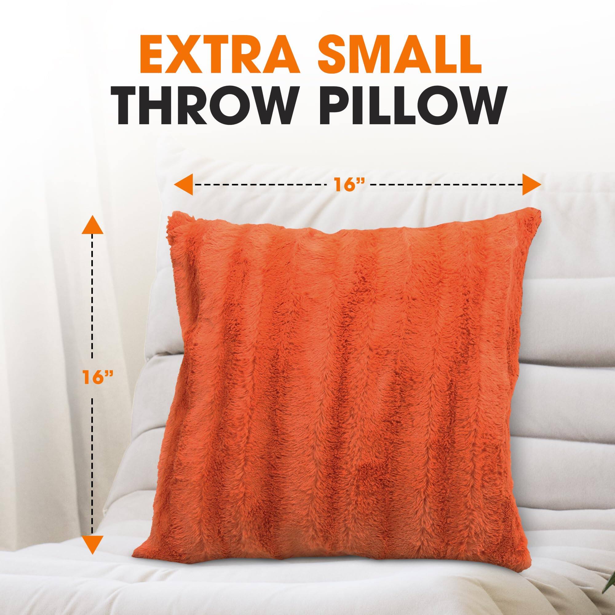 EXTRA SMALL THROW PILLOW
16" x 16"