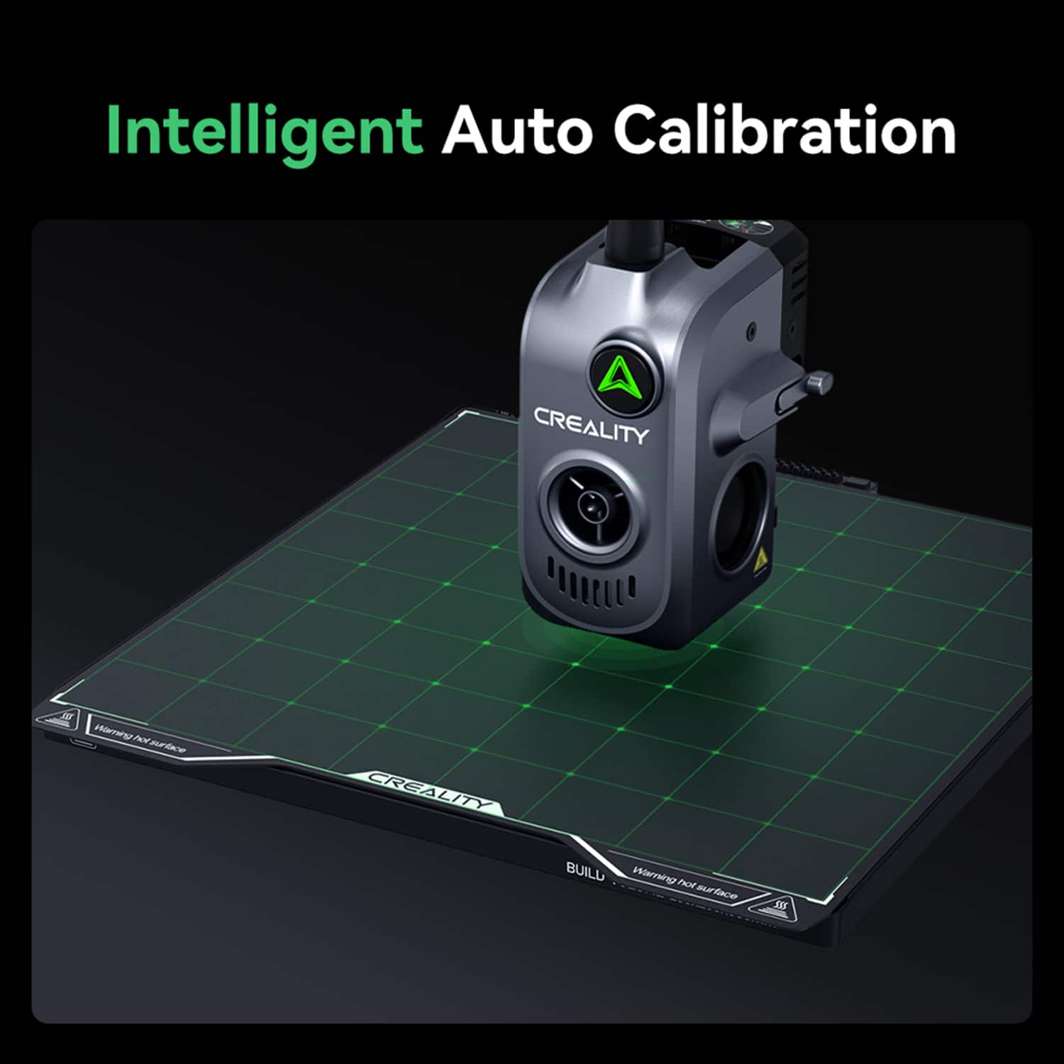Intelligent Auto Calibration is a feature of the Creality 3D printer. It allows for precise calibration of the print bed, ensuring accurate and consistent prints. The calibration process involves using the printer's built-in sensors to measure the distance between the print bed and the nozzle, and then adjusting the bed's position accordingly. This feature helps to eliminate issues with uneven or misaligned prints, and ensures that the printer is able to produce high-quality 3D models with ease.