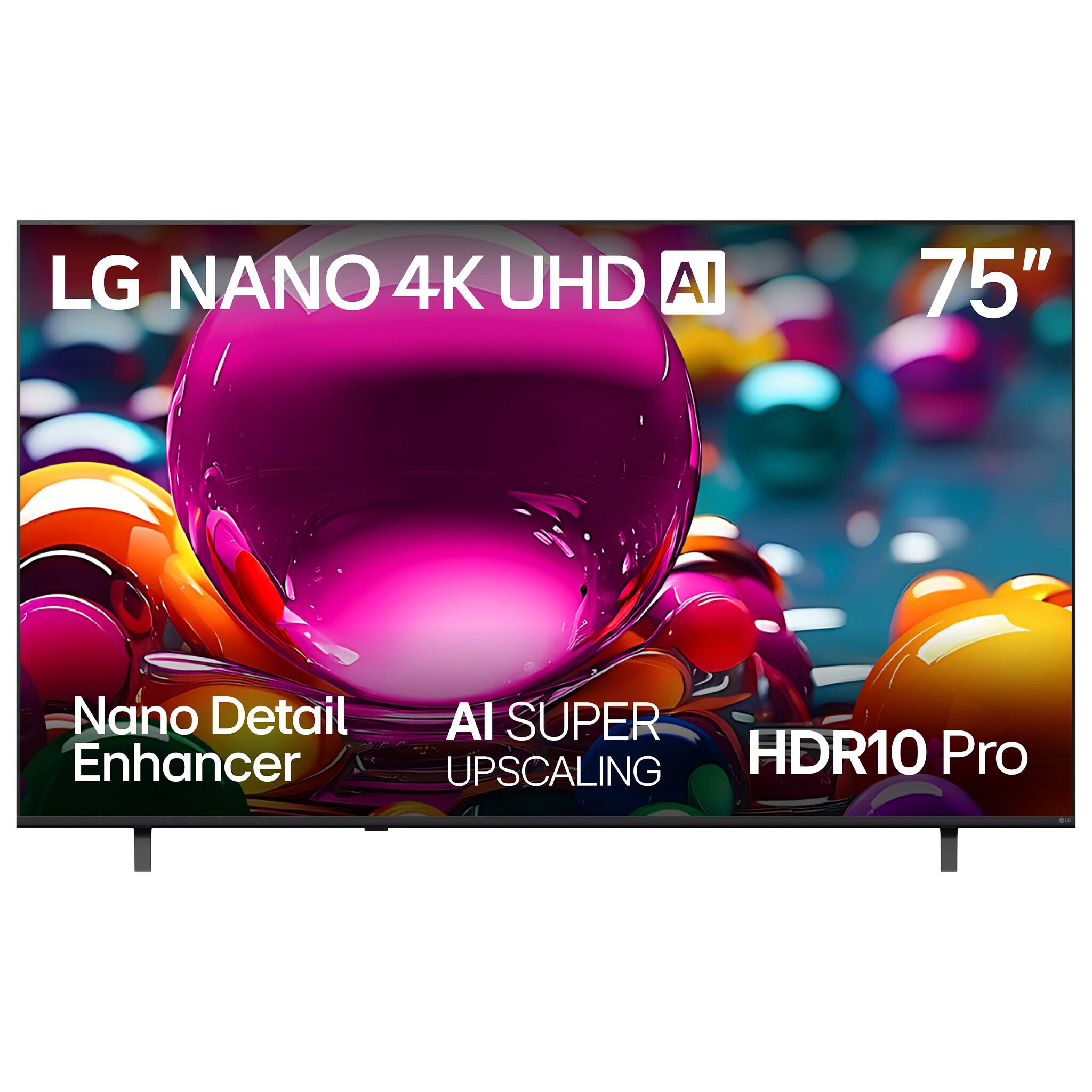 LG NANO 4K UHD AI 75" Nano Detail Enhancer AI SUPER UPSCALING HDR10 Pro