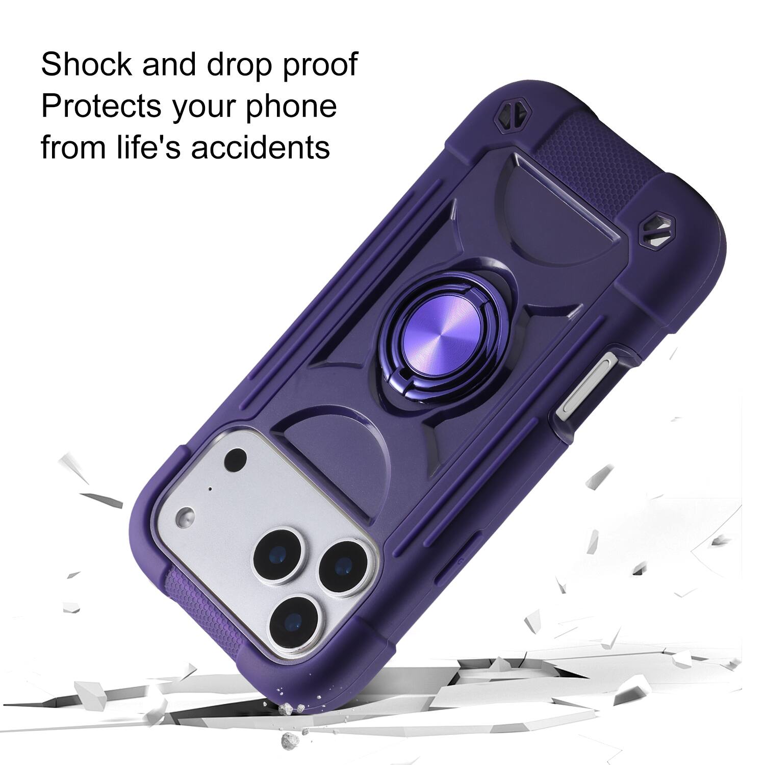 Shock and drop proof  
Protects your phone from life's accidents