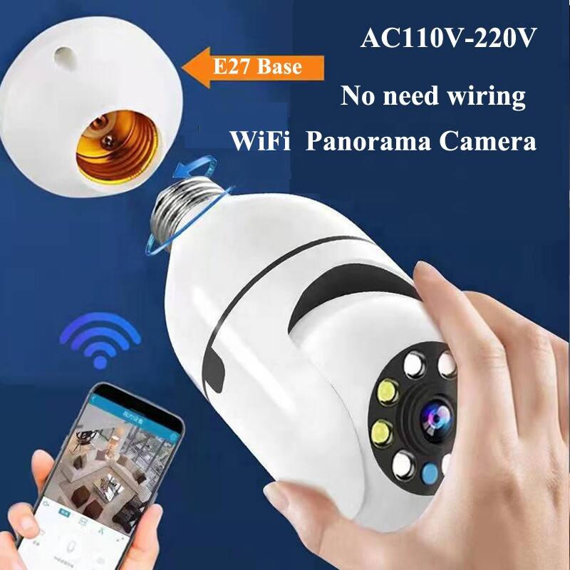 AC110V-220V  
E27 Base  
No need wiring  
WiFi Panorama Camera