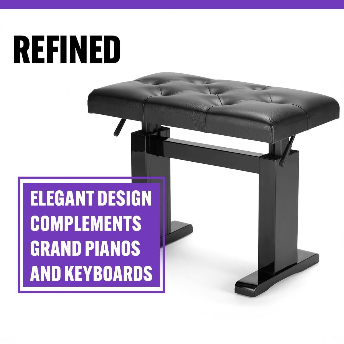 REFINED

ELEGANT DESIGN COMPLEMENTS GRAND PIANOS AND KEYBOARDS