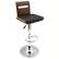 Alt View 11. LumiSource - Viera Bar Stool - Walnut/Black.