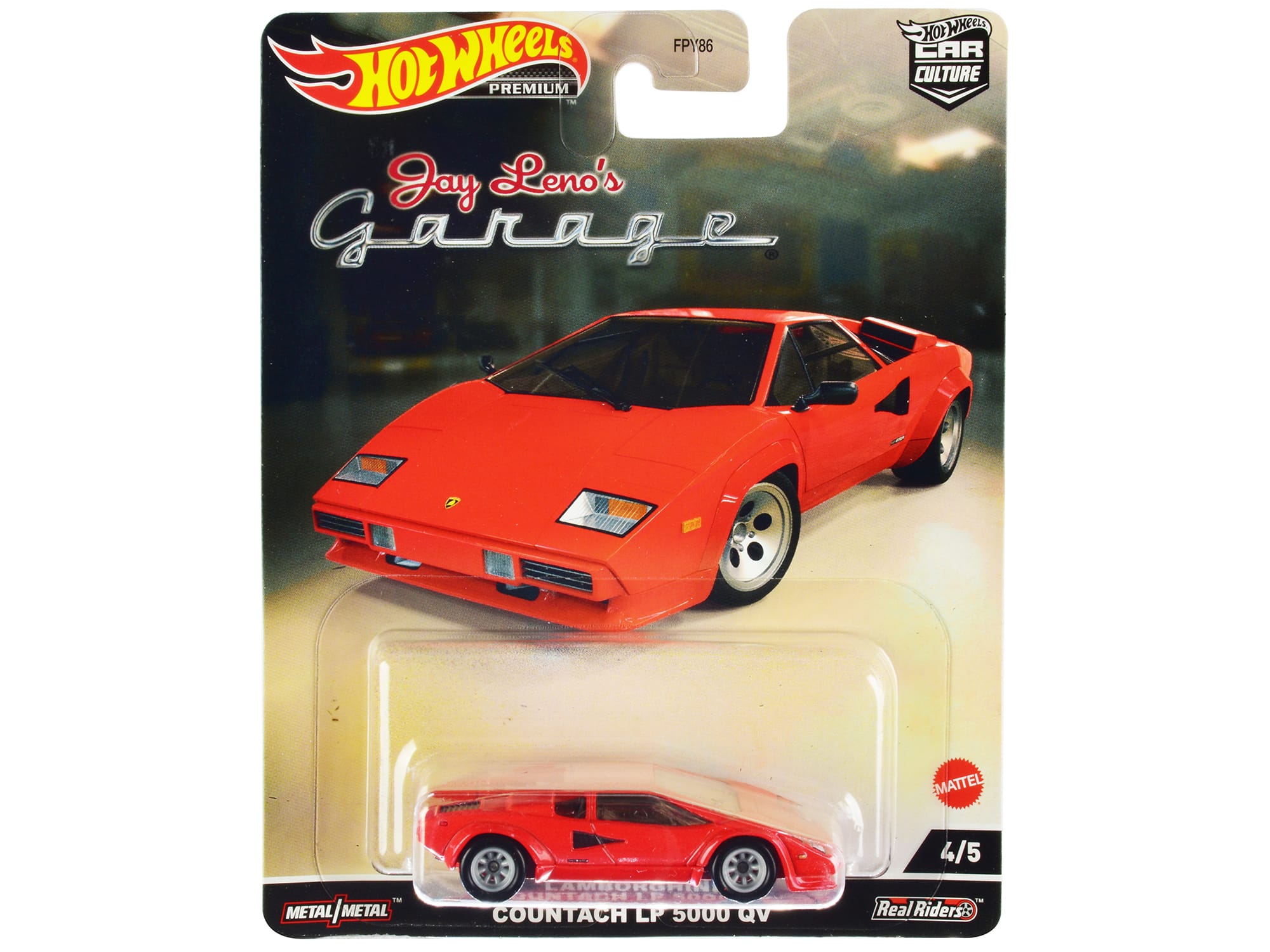 "Lamborghini Countach LP 5000 QV Red ""Jay Leno’s Garage"" Diecast Model Car by Hot Wheels" price history on PriceWatchPro