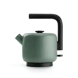 Fellow - Clyde 1.5L Hot Water Electric Tea & Coffee Kettle w/ Fast Boil, Drip-Free Spout, Stainless Steel Boiler, & Auto Shut-Off - Smoke Green