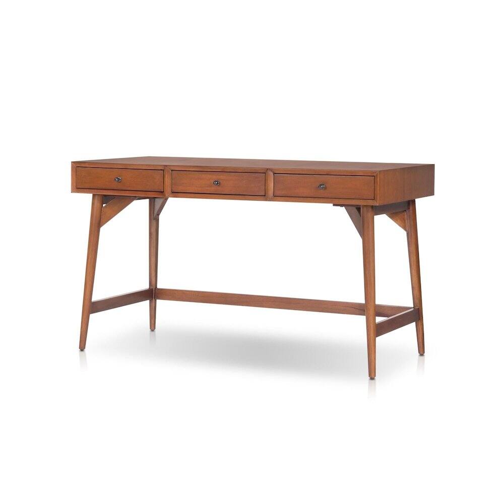 Alt View 2. Alpine Furniture - Flynn Large Desk - Chestnut.