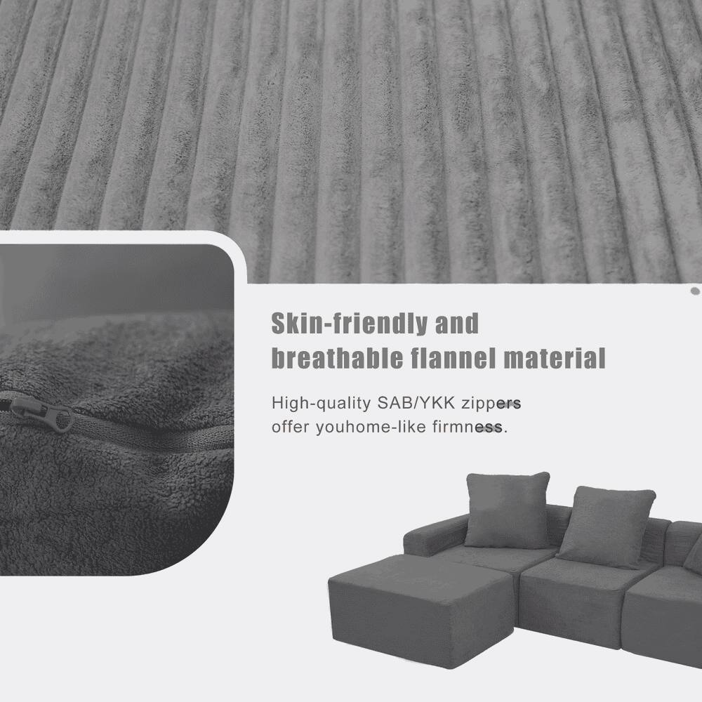 Skin-friendly and breathable flannel material  
High-quality SAB/YKK zippers offer you home-like firmness.