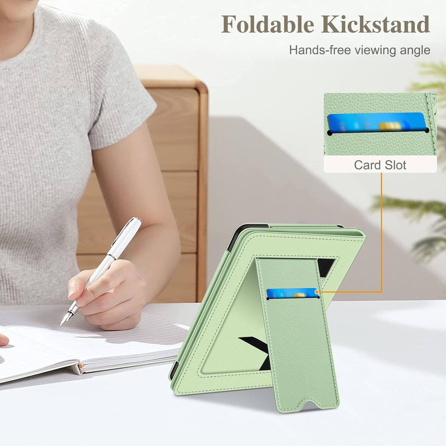 Foldable Kickstand  
Hands-free viewing angle  
Card Slot