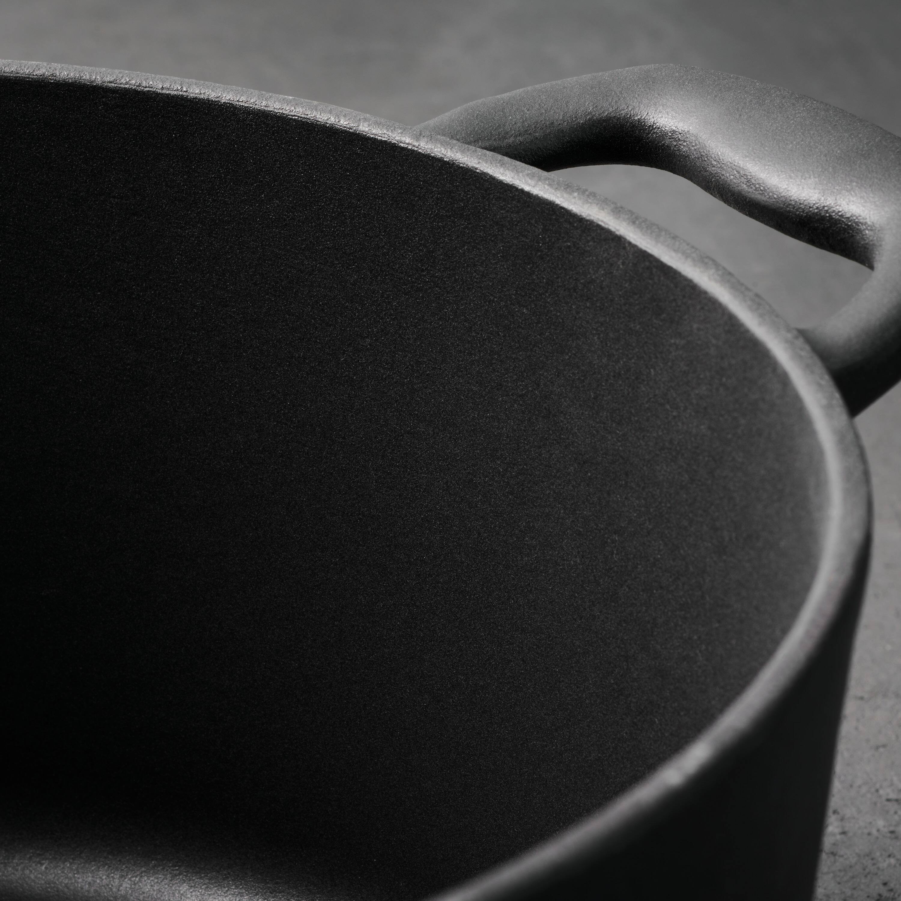 Alt View 15. Tramontina - 5.5Qt Round Covered Dutch Oven - Black.