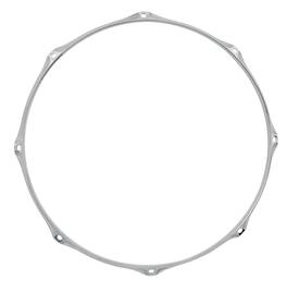 Gibraltar Hardware - 15" 8 Lug Batter Hoop, 2.3mm Heavy Duty Chrome Drum Hoop for Tom Drums, Maintains Consistent Shape & Balanced Tension