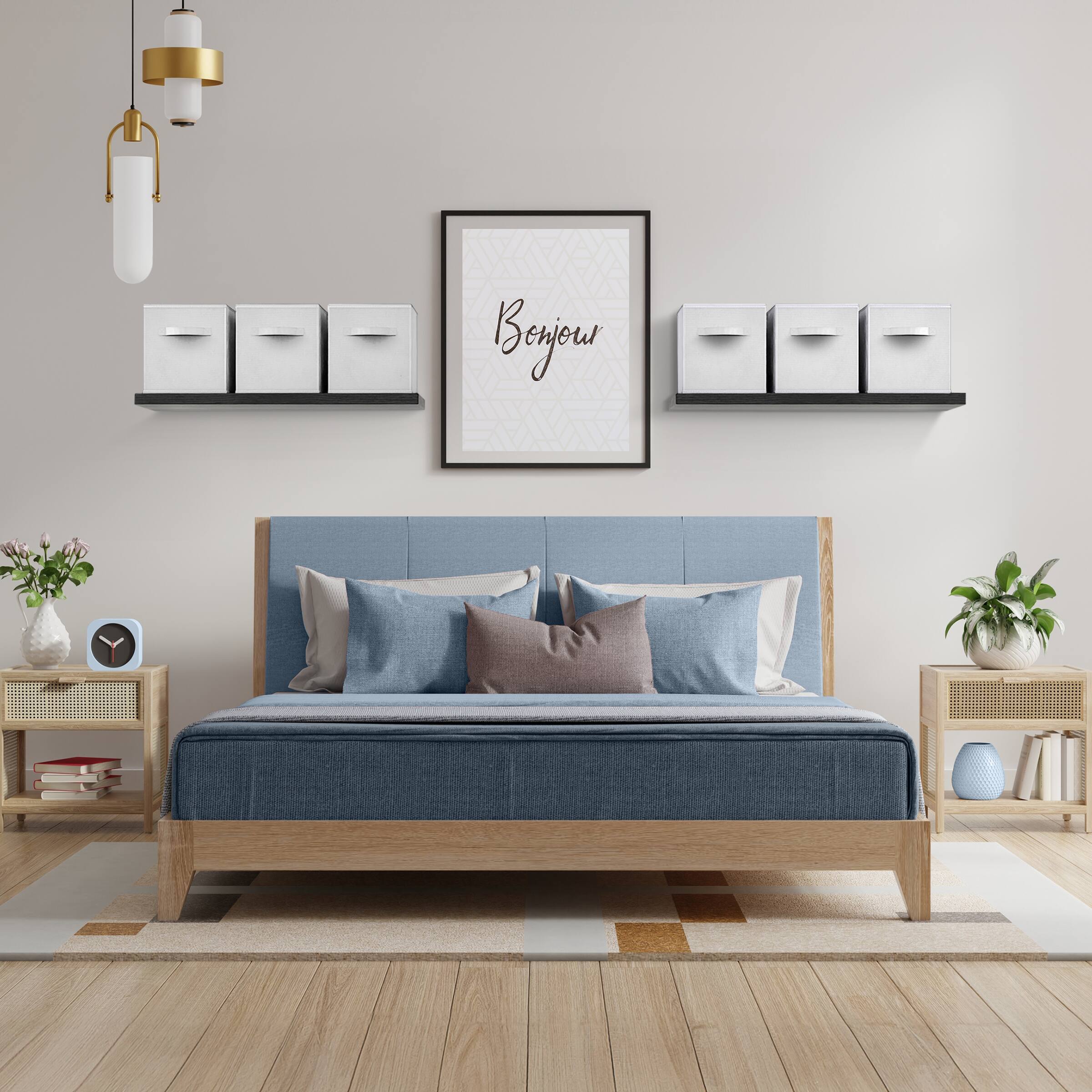 Alt View 3. Sorbus - Sorbus Large 13-Inch Foldable Storage Bin for Home, Bathroom and More, 1-Piece Cube Basket Organizer - White.