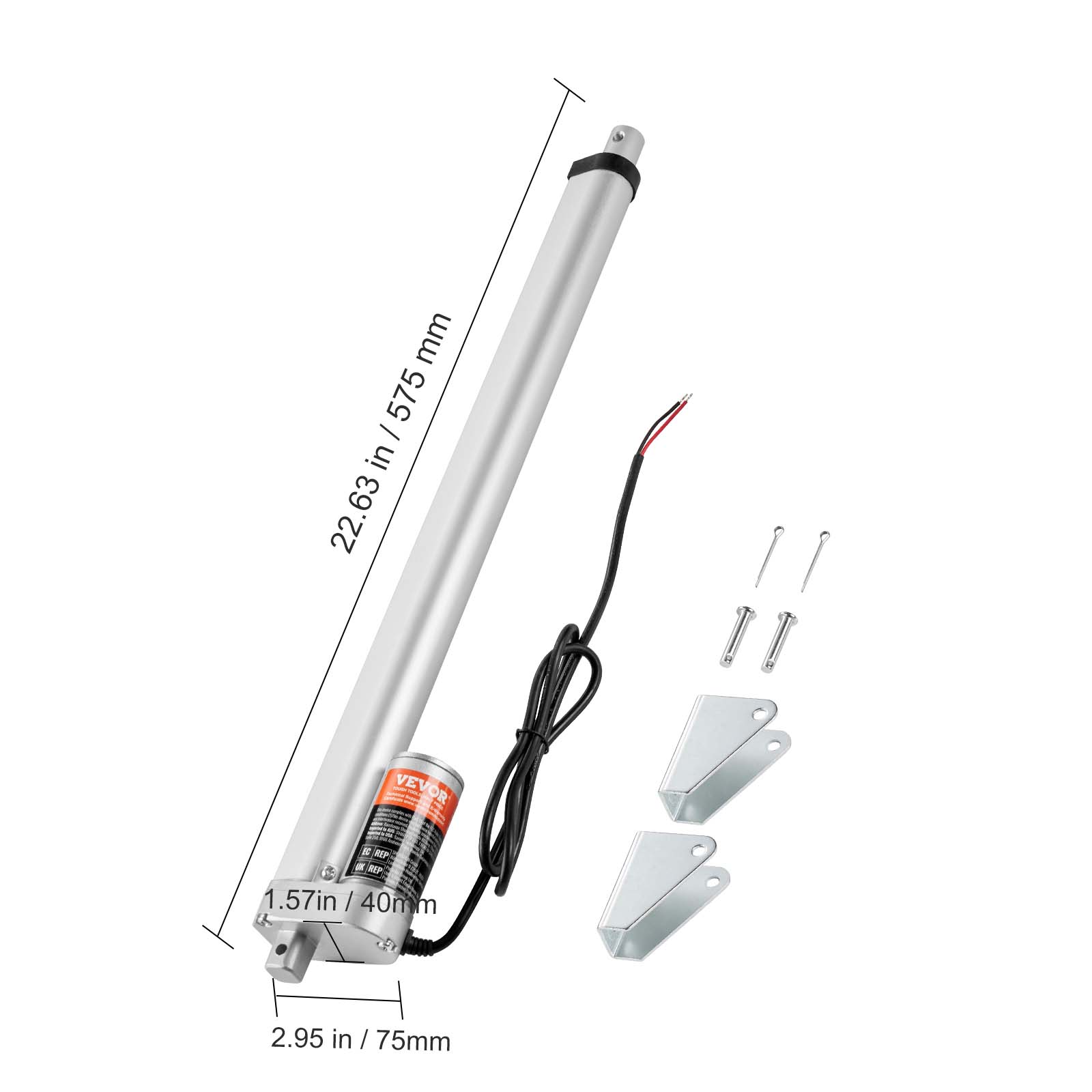 mm 575 - in 22.63 VEVOR

VEV OR

NF

a S

1.57in / 40mm

d

2.95 in / 75mm