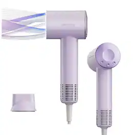 Lecomely - Dual Voltage Hair Dryer for Worldwide Travel, High-Speed Blow Dryer for 5x Faster Drying, 200M Negative Ions - Purple
