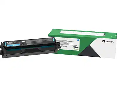 Front. Lexmark - Extra High Yield Toner Cartridge, Prints Up to 4,500 Pages - Cyan.