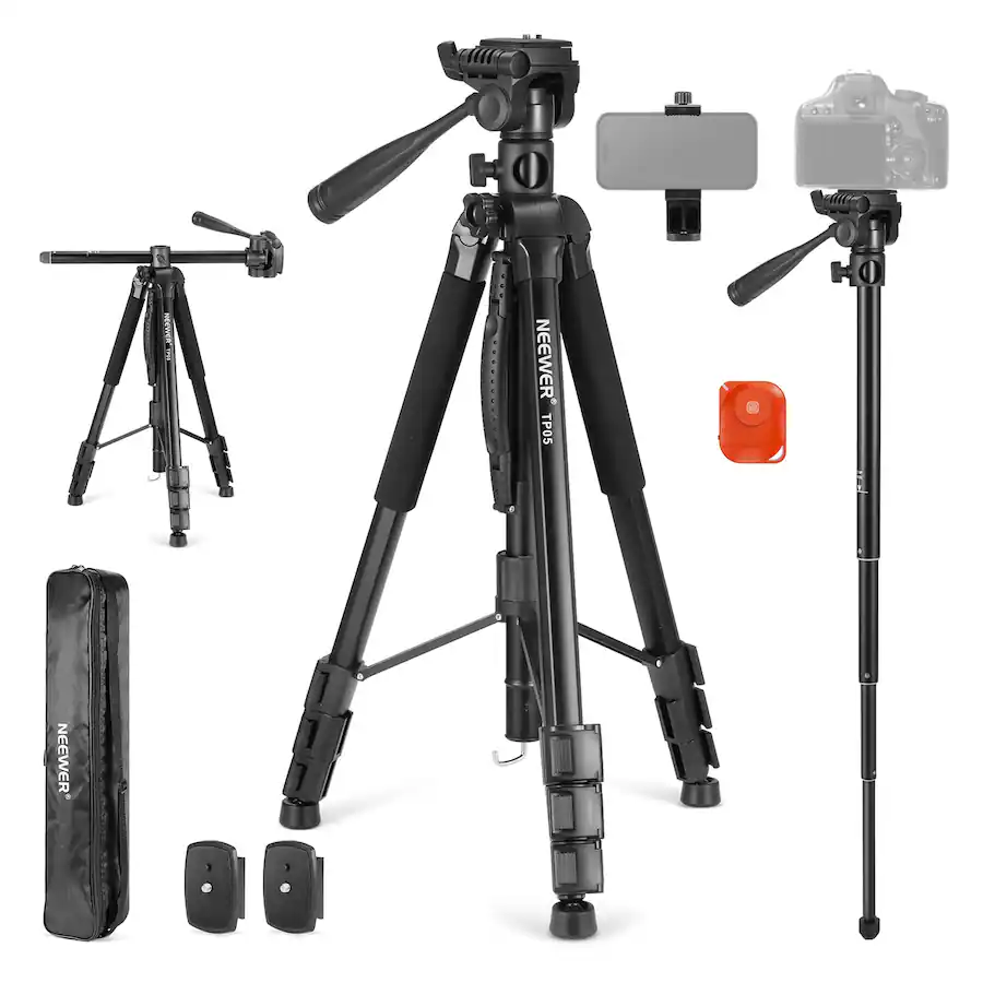 NEEWER 74 Video Statief Monopod met 3-weg Pan Tilt Hoofd & Handvat NEEWER 74 Video Statief Monopod met 3-weg Pan Tilt Hoofd & Handvat