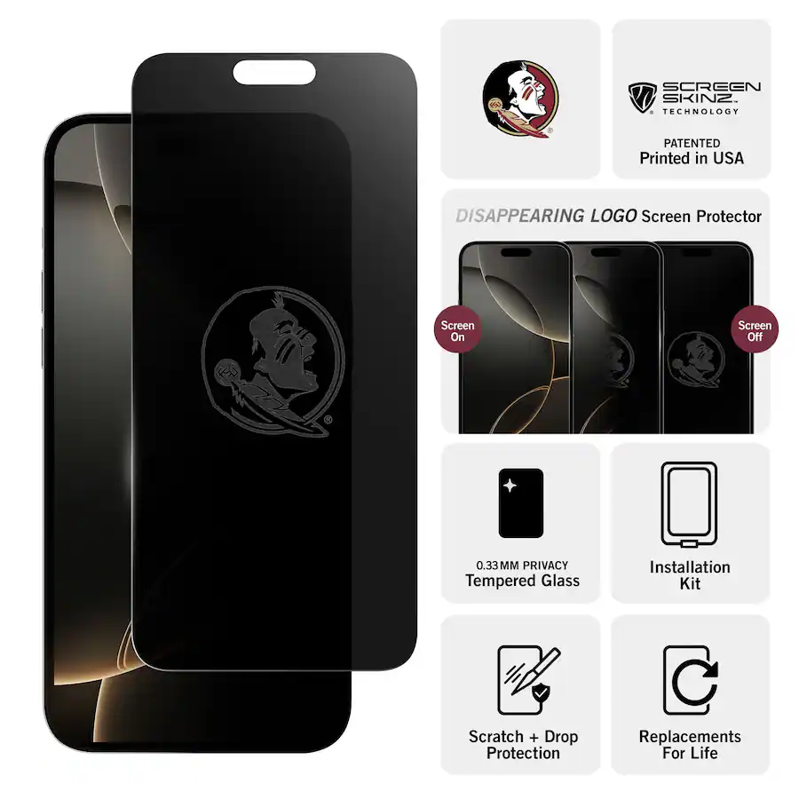 Screen Skinz Florida State Seminoles iPhone Privacy Screen Protector 14 ...
