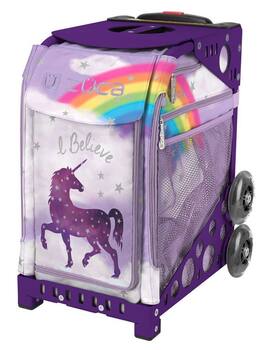 Zuca - Unicorn Sport Insert Bag and Frame with Flashing Wheels - Purple