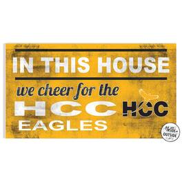 Jardine - Houston Community College 11" x 20" Indoor/Outdoor In This House Sign - Yellow
