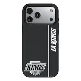 Keyscaper - NHL - Los Angeles Kings Sidebar Magnetic iPhone Case - 15 Plus - Black