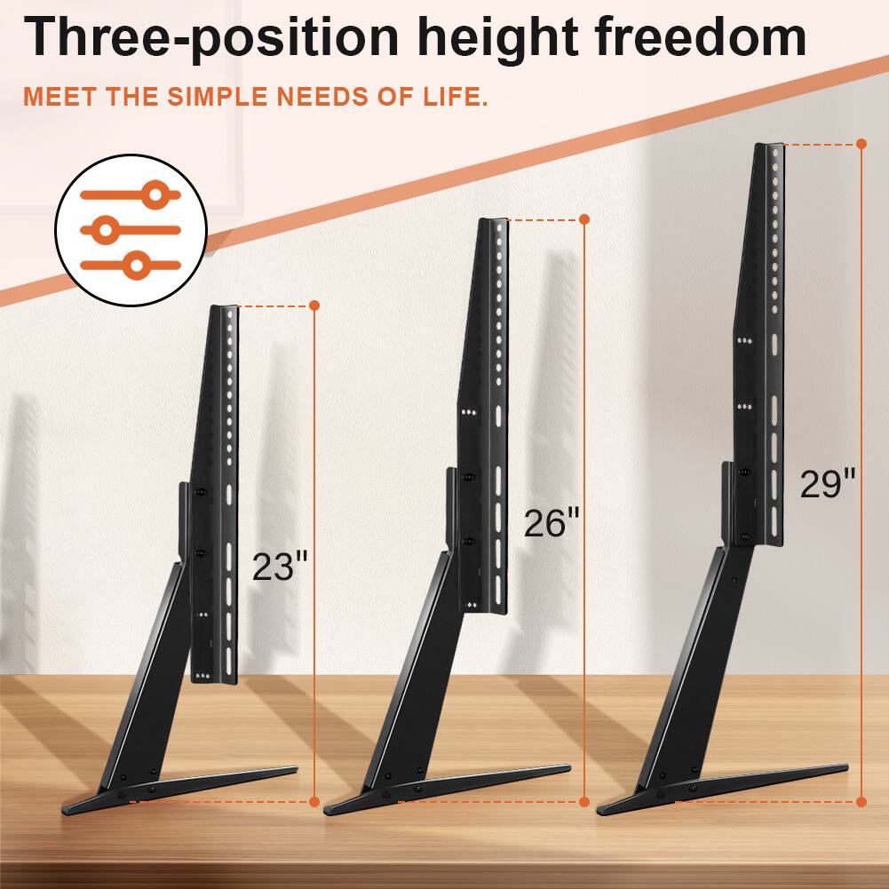 Three-position height freedom  
MEET THE SIMPLE NEEDS OF LIFE.  

23"  
26"  
29"