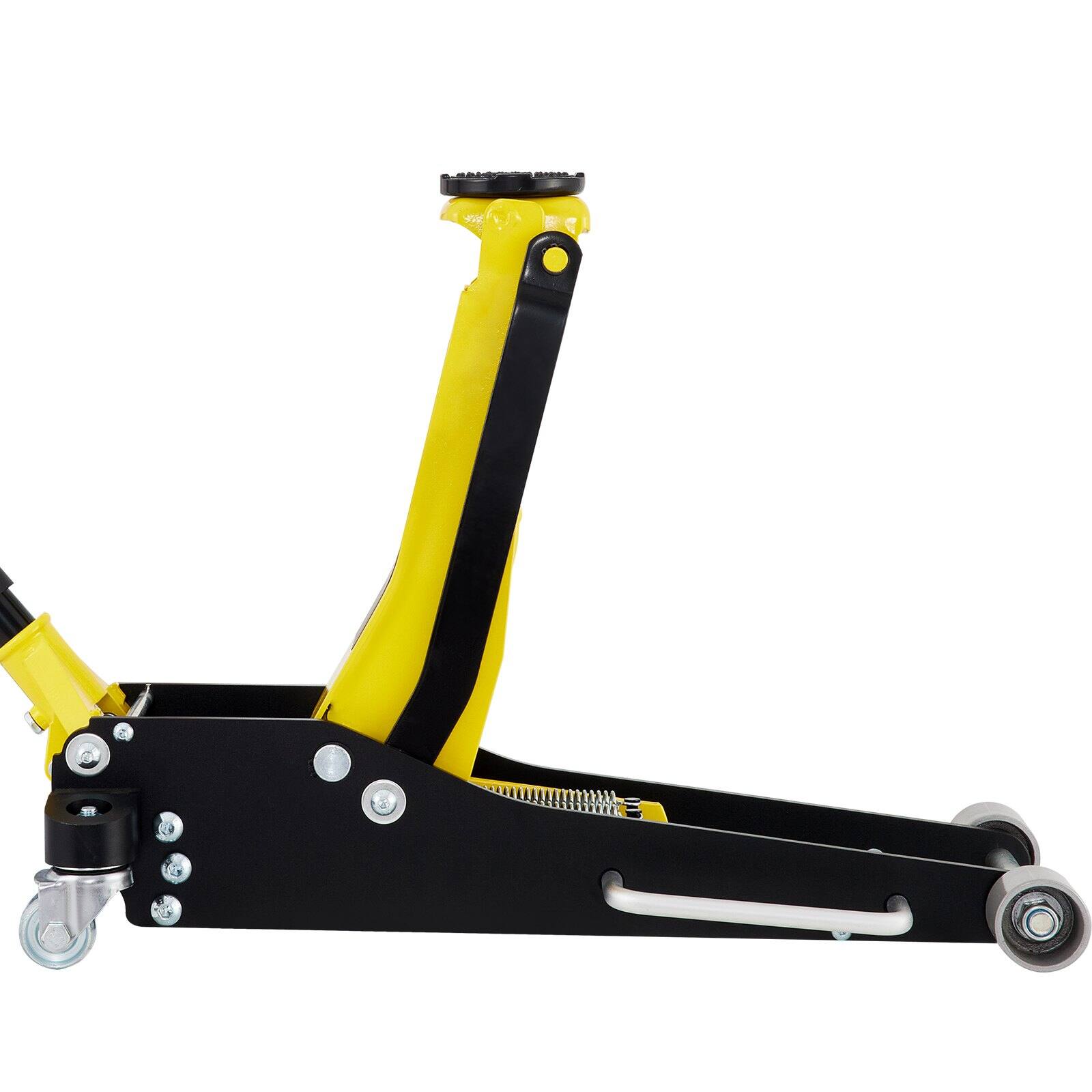 Alt View 9. Glintex - Floor Jack 3 Ton Low Profile Aluminum Steel Racing Jack with Dual Pump Lift for Cars.