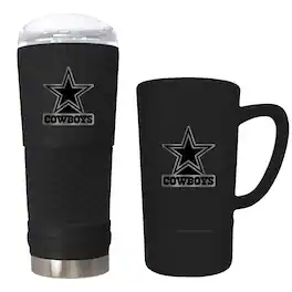 Great American Products - Dallas Cowboys 24oz. Stealth Draft Tumbler and 15oz. Stealth Jump Mug Set - Multicolor