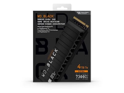 Western Digital WD_BLACK 4TB SN850X NVMe SSD 7300 MB/s, PS5, Gen4 Western Digital WD_BLACK 4TB SN850X NVMe SSD 7300 MB/s, PS5, Gen4