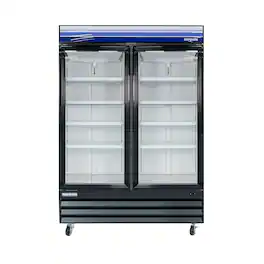 Magic Chef - Commercial 29 cu. ft. 2-Door Upright Freezer - Black