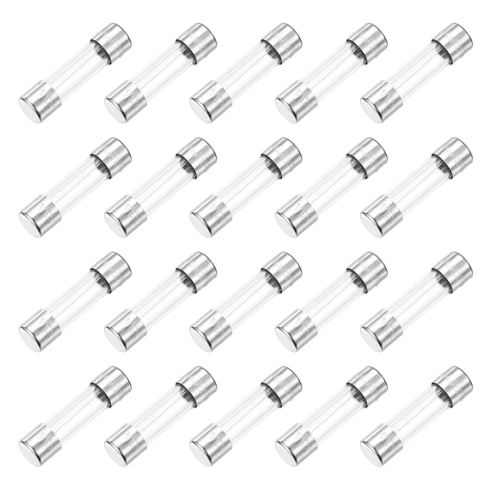 "Unique Bargains - 3A 250V Glass Fuse 0.2""x0.79"" Fast Blow Fuse for Home Appliances 20pcs" price history on PriceWatchPro