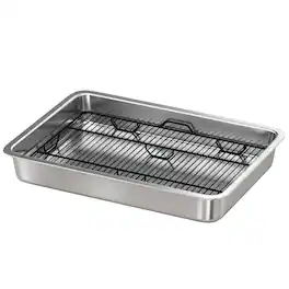 Pawhut - Potty Tray Stainless Steel for Small and Medium Dogs, Dog Training Tray for Porch, Bathroom, Balcony - Silver