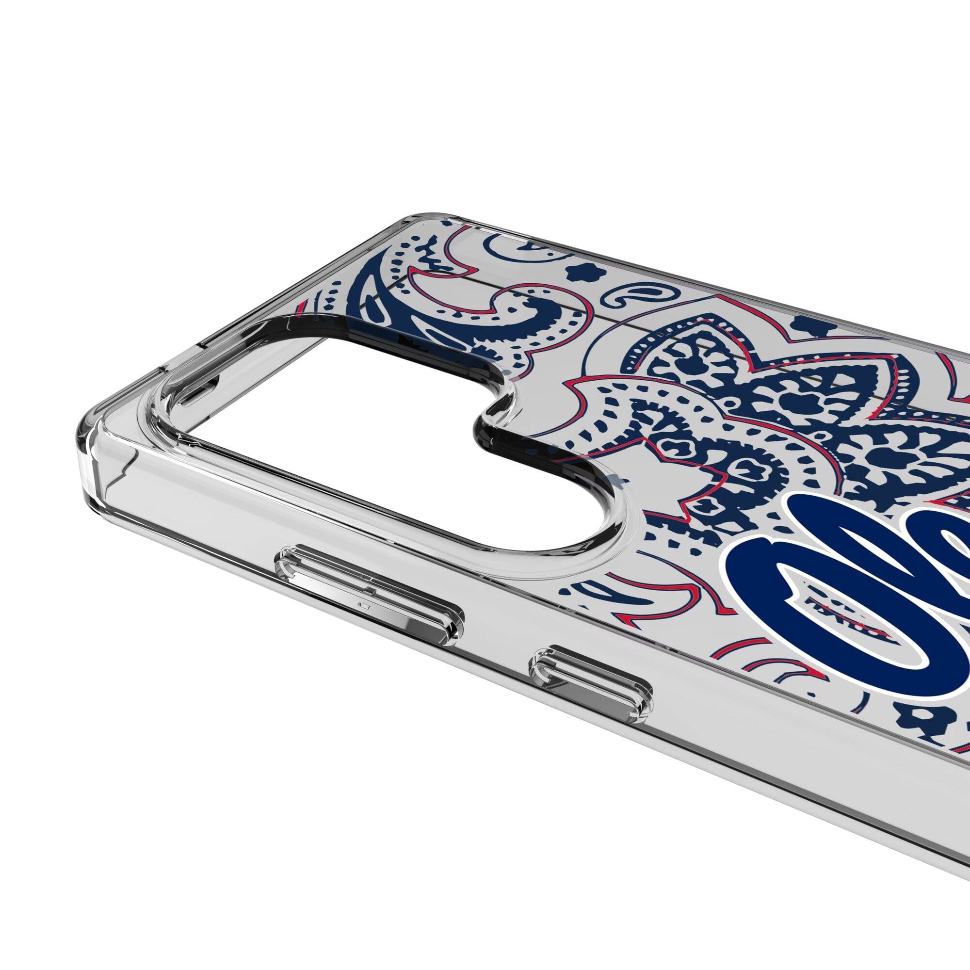 Alt View 2. Keyscaper - Ole Miss Rebels Paisley Galaxy Clear Case - S24 Ultra - Multicolor.