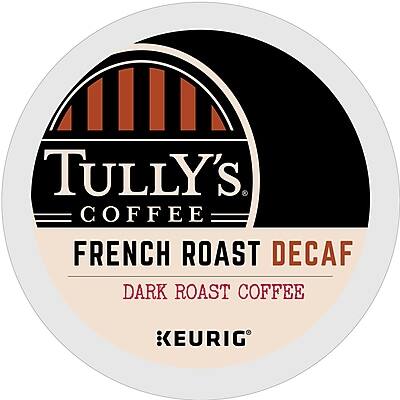 Tully's Coffee  
French Roast Decaf  
Dark Roast Coffee  
Keurig